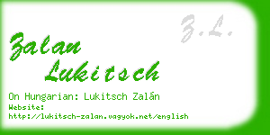 zalan lukitsch business card